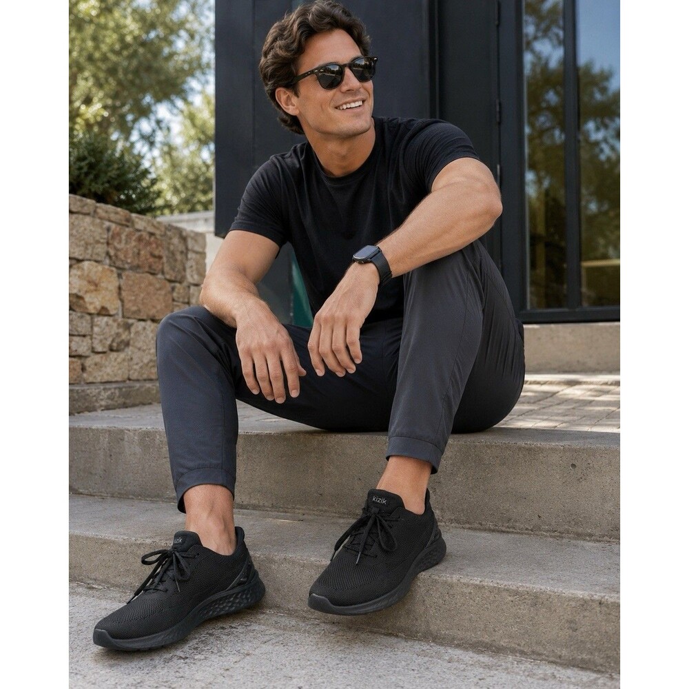 Kizik Athens All Black Shoes Hands Free Sneakers Unisex Men’s 10.5 Women’s 12
